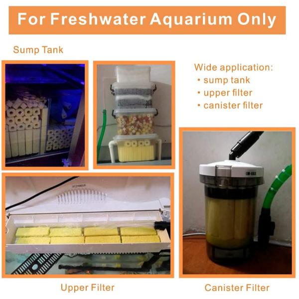 Long Yellow Bio Blocks Filter Media