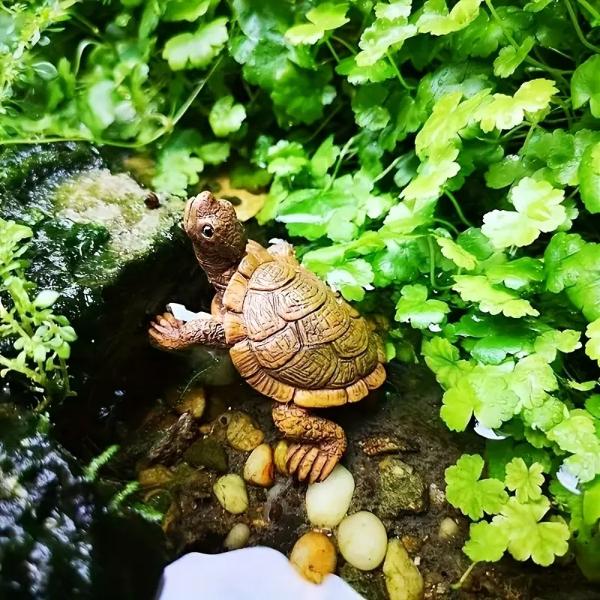 Miniature Outdoor Turtle Fountain Decorations Pond Fish Tank