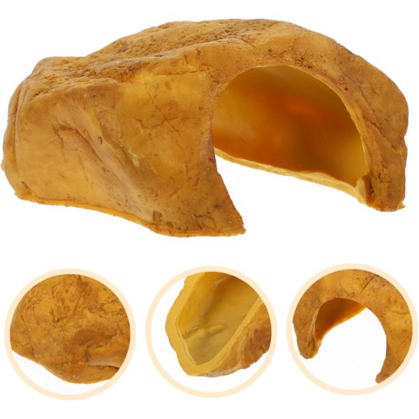 Reptile Snake Hideout Resin Cave Basking Platform