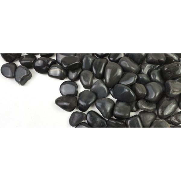 B&K Decorative Ornamental River Black Natural Stone 1Kg