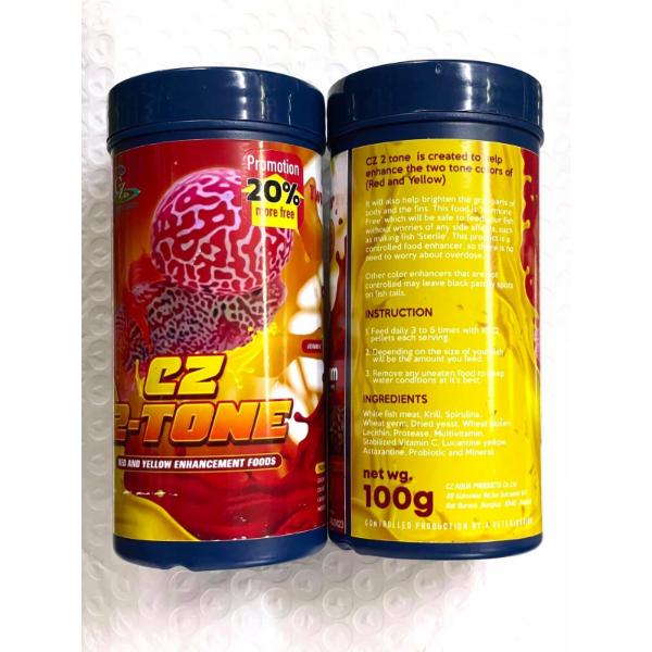 Cz 2 tone 100g Enhance Red and Yellow for Flowerhorn
