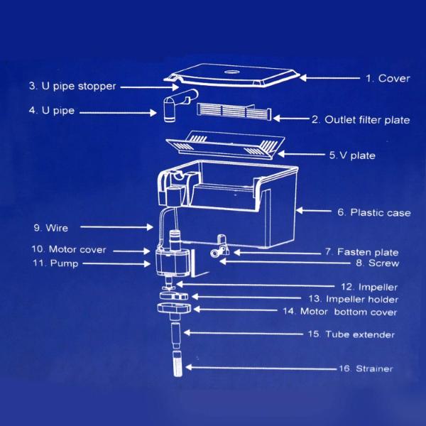 Dophin BB10 Breeding Box Hatchery WITH PUMP 16cmLx14.5cmWx13cmH