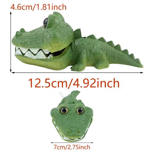 Underwater Bubbling Crocodile Ornament Fish Tank Décor