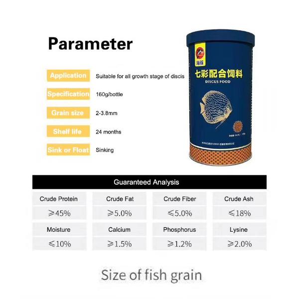 Porpoise Discus Fish Food Balanced Nutrition Hygienical 160g