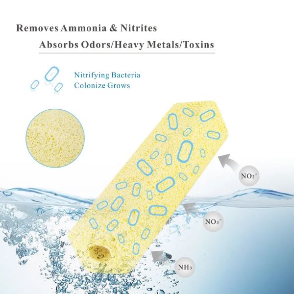 Yellow Bio Blocks Filter Media Small 9.5cm