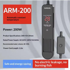 SUNSUN ARM Series – 50W / 100W / 200W / 300W Aquarium Heater