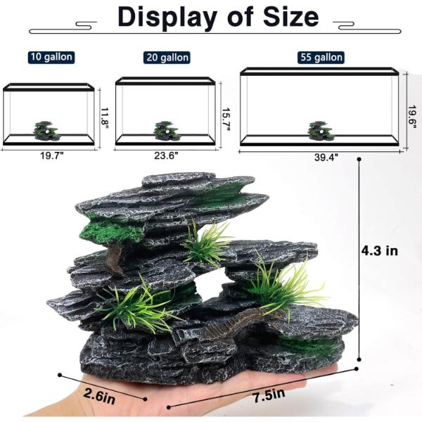 Aquarium Landscaping Rockery Mountain Décor