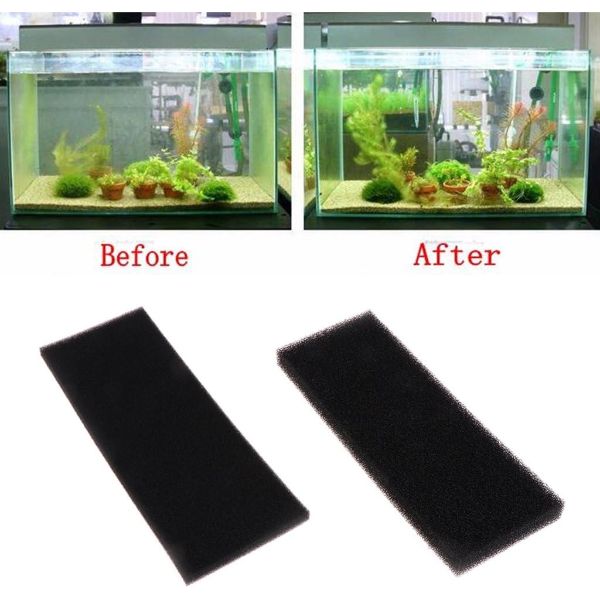 Biochemical Filter Coarse and Fine Sponge for Aquarium Black