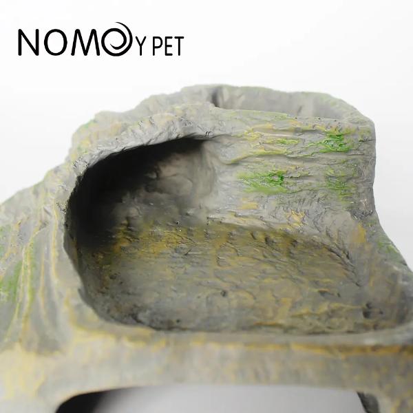 Nomoypet Reptile Hide, Platform, Planting and Water Flowing Landscape in one
