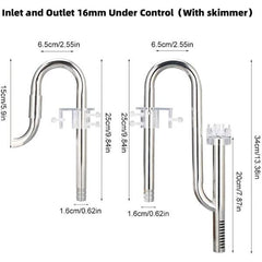 Aluminium Water Pipe 12mm & 16mm, Stainless Steel Lily Pipe
