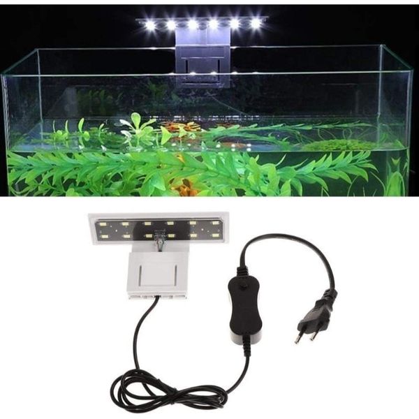 Aquarium Super Slim Clip On LED Clamping Light 220V 5W X3