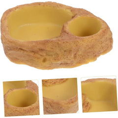 Reptile Feeding Basin Deep Food and Water Holder for Tortoise Lizard and Snake Safe Design