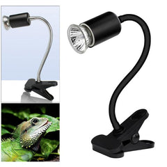 UVA UVB Light Bulb Reptile Ceramic Heat Lamp Pet Heating Bulb Holder Clamp Fixture Heating Light Lamp for Reptiles, Aquarium Turtle Light Adjustable Habitat Lighting Stand