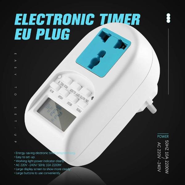 EU Plug Energy Digital Saving Timer