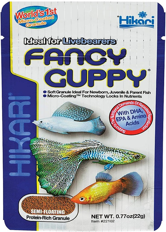 Hikari Fancy Guppy Specialized Food for Livebearers Fish Food 22g (0.7oz)