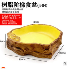 Reptile Water Bowl Terrarium Water Dish Food Feeding for Amphibian