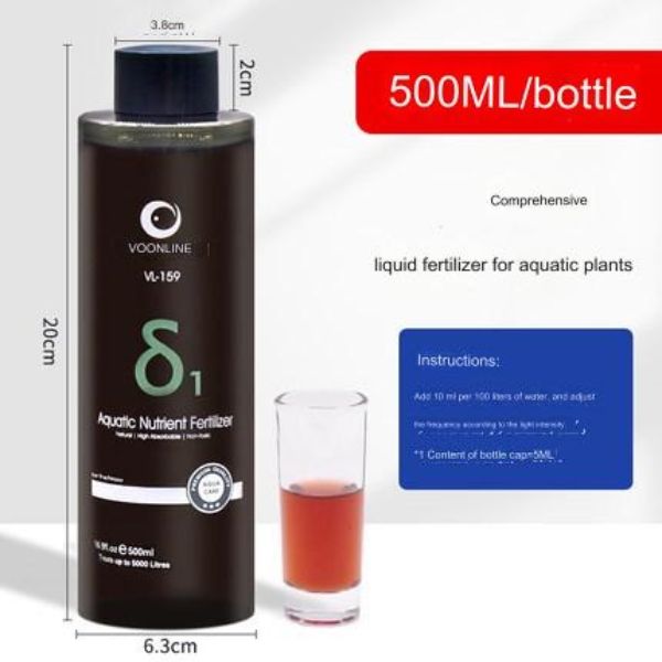 Voonline 500ML Aquarium Fertilizer Potassium (K), Iron (Fe) and Nutrient