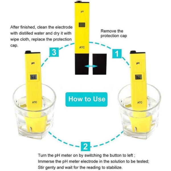 Digital PH Meter LCD Display Water PH Tester Meter