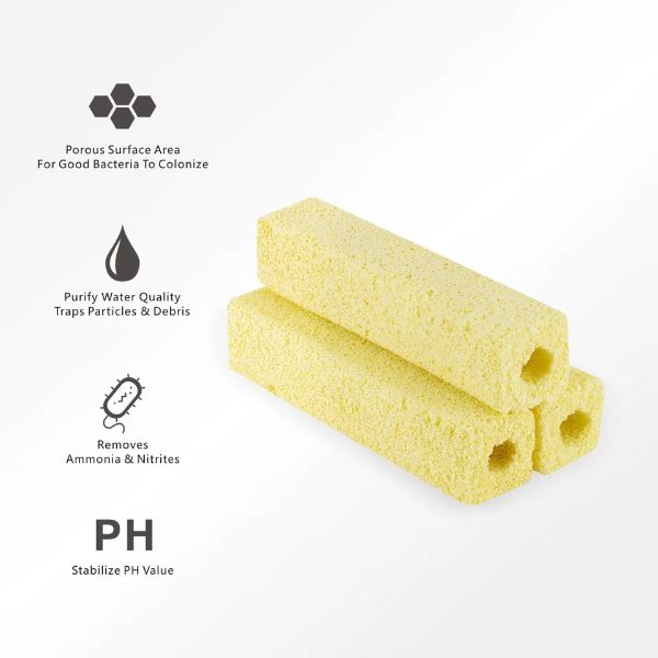 Yellow Bio Blocks Filter Media Small 9.5cm