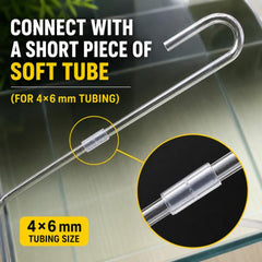 Glass U Pipe for CO₂ & Airline Tubing (20cm / 30cm / 40cm / 50cm)