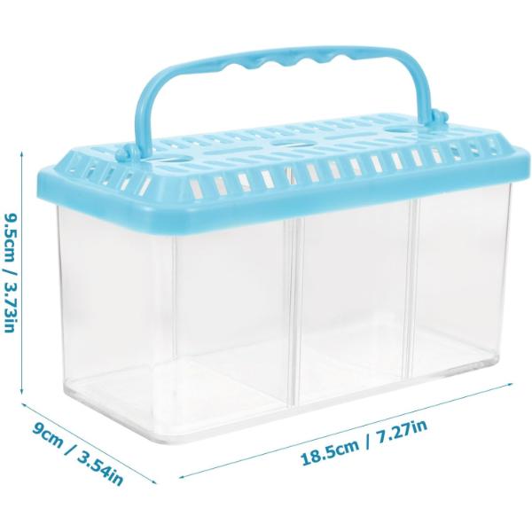 3 in 1 Betta Box Isolated Breeding Box (18.5 x 9.5 x 9cm)