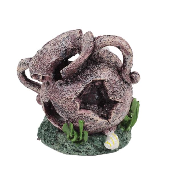 Broken Vase Pot Fish Shrimp Hiding Cave Aquarium Ornament Decor 15x11x15cm