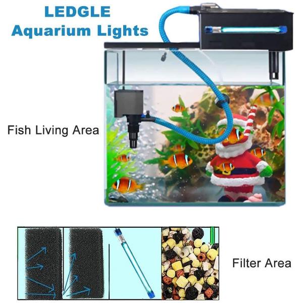 UV Sterilization Light Aquarium Submersible 13W/11W/9W/7W