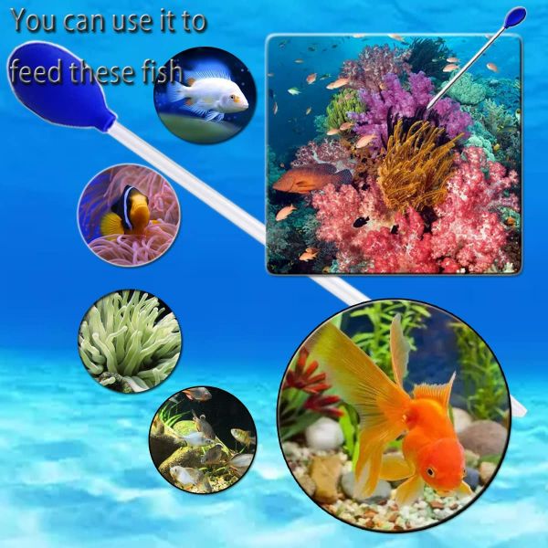 Aquarium Coral Feeder Syringe Tube for Reef Liquid Fertilizer