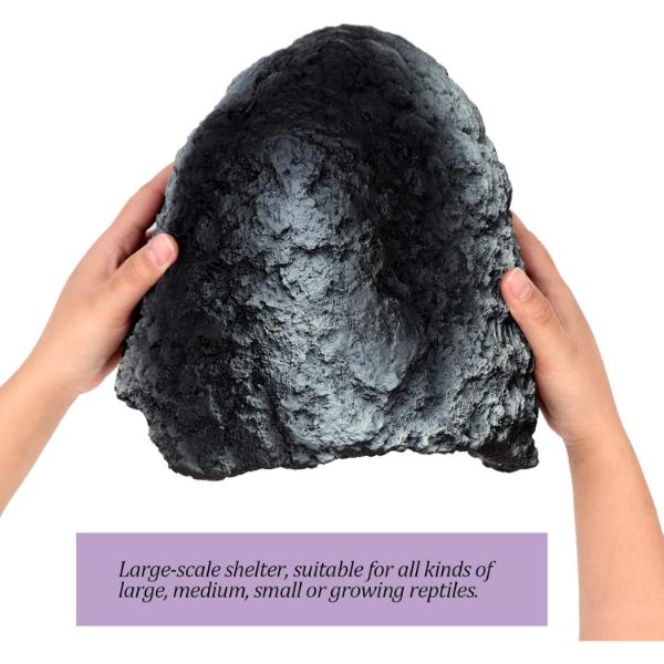Reptile Hides and Caves Resin Rock Terrarium Hideaway Spot for Bearded Dragon Snakes Tortoise Aquarium