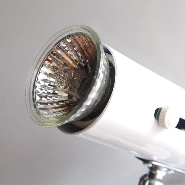 Lamp Holder Stand Lights Bulbs Heat for Reptiles Tanks, Turtle Adjustable and Rotates Black and White