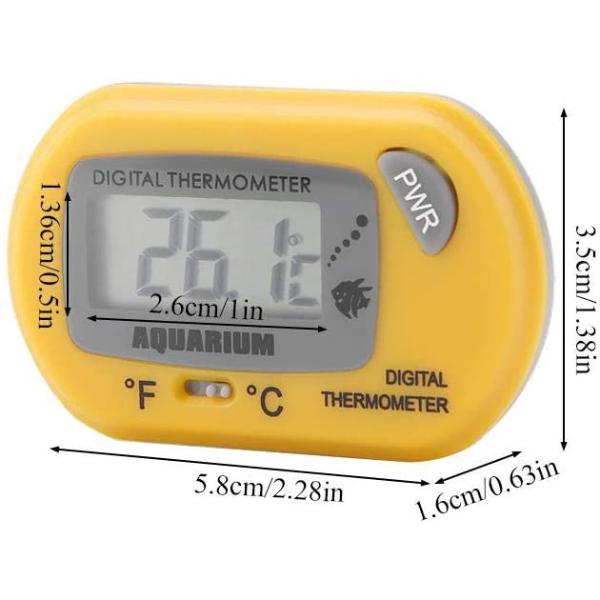 Yellow Digital Aquarium Thermometer