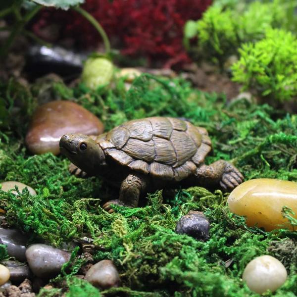 Miniature Outdoor Turtle Fountain Decorations Pond Fish Tank