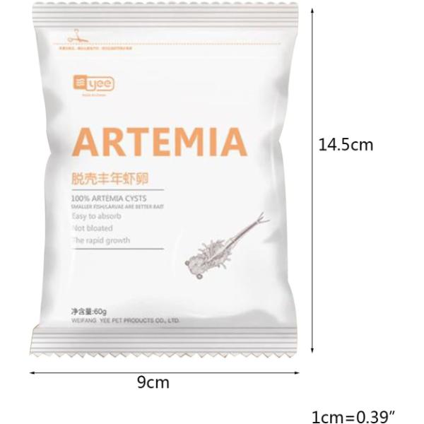 YEE Decapsulated Artemia Cysts 60g