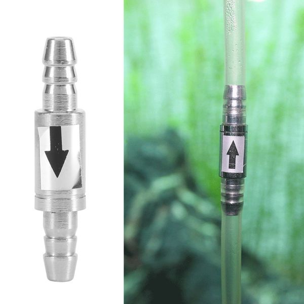 Stainless Steel One Way Check Valve Non Return Air CO2 Line 4/6mm