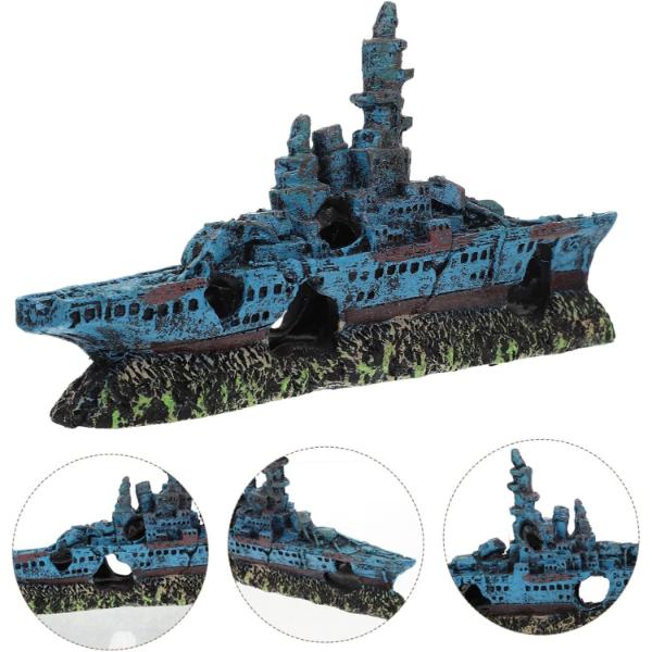 Shipwreck Ship Aquarium Décor 21 x 3.5 x 10cm
