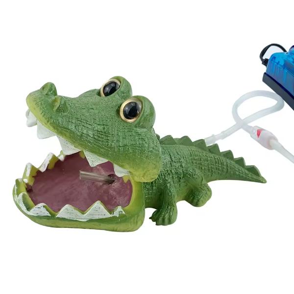 Underwater Bubbling Crocodile Ornament Fish Tank Décor