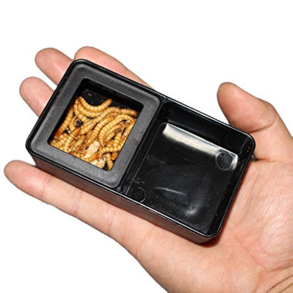 Feeding Box 2 in 1 Mini Plastic Reptile Food and Worm Dish Feeding