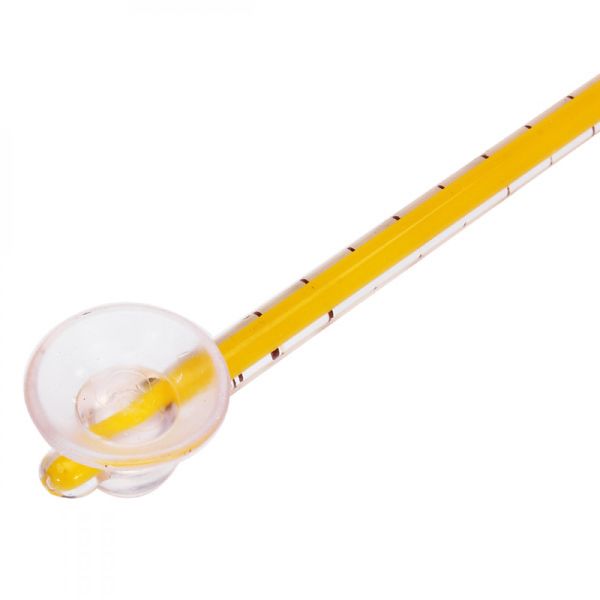 Aquarium Thermometer Long Yellow