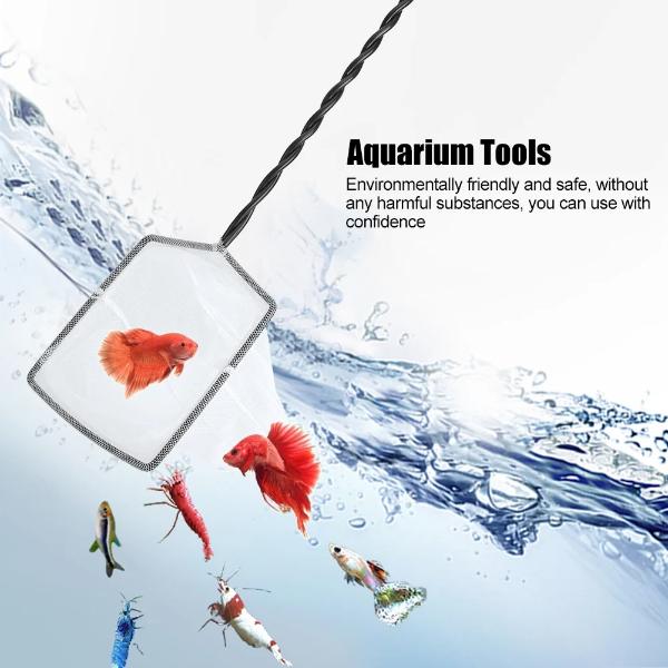 Aquarium Fish Net Black Maintenance Tool with High Quality