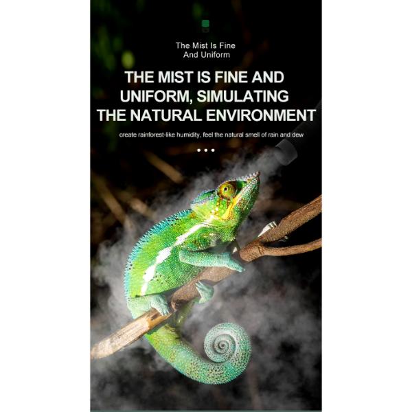 Nomoypet Rainforest Atomizer Reptile Humidifier for Lizard Bearded Dragons Reptile Amphibian Terrarium