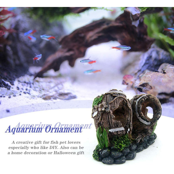 Aquarium Resin Bucket Decoration 13.5 x 5.8 x 10CM