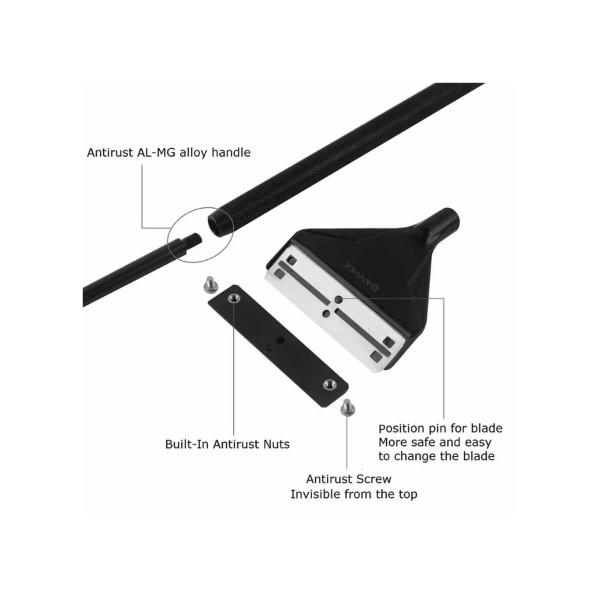 Qanvee Aquarium Algae Scrapper 66cm Stainless Steel