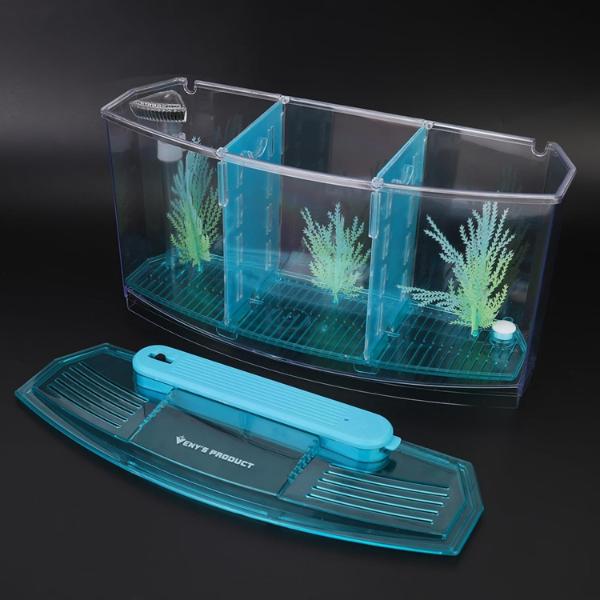 Isolation Acrylic Small Aquarium with 2 Color Lighting