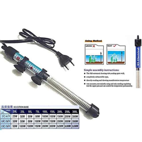 RS Series Glass Heater 25 W/50 W/ 75 W/ 100 W/ 200 W/ 300 W