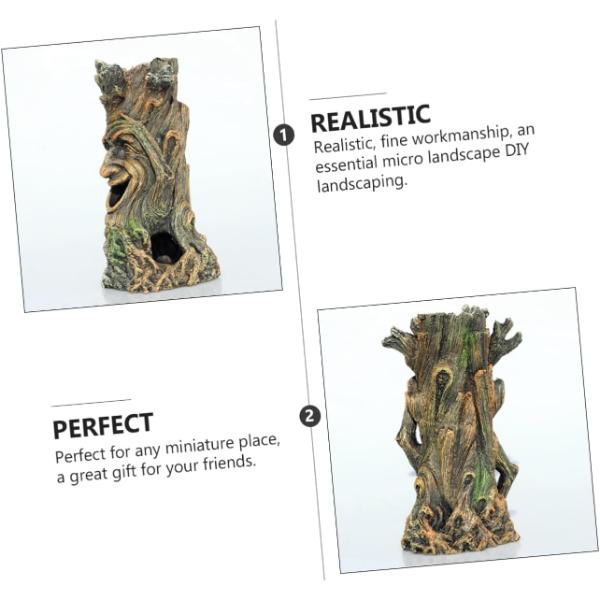 Smiley Tree Man Aquarium Decoration for Fish Hiding