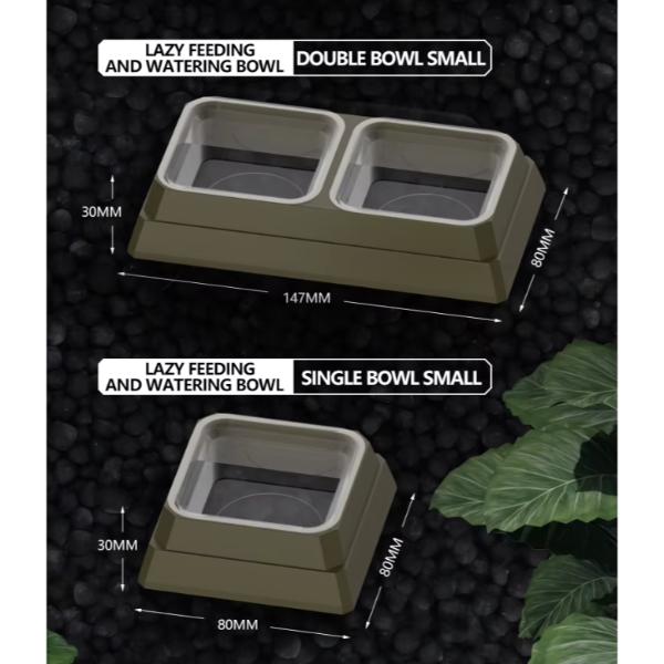 Reptile Feeding and Watering Bowl Single Double (3 Sizes)