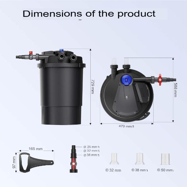 SUNSUN CPA Series Automatic Pond Bio Pressure Filter CPA-30000
