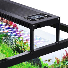 Zen Aqua- FG199 2025 New Alloy High Wattage 84W 24/7 LED Aquarium Light Fish Tank Light for Plant Memory Mode Daylight Moonlight
