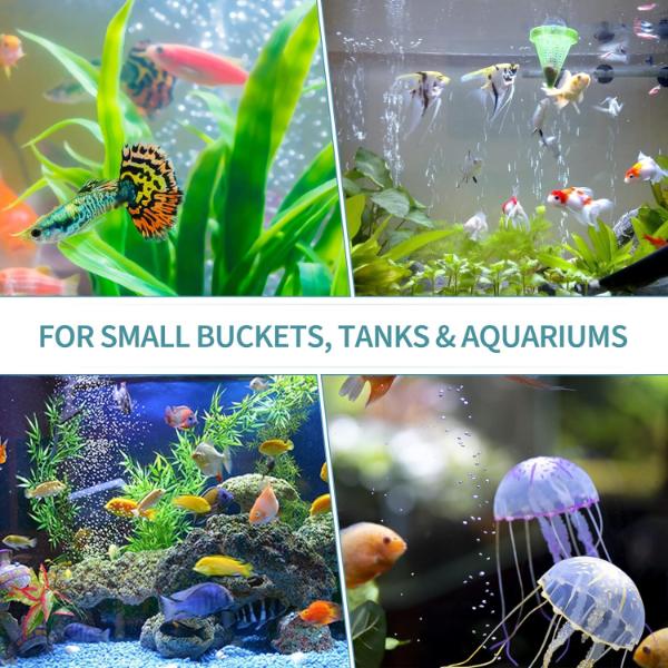 Small Air Stone Cylinder Blue Bubble Diffuser for Small Air Pumps