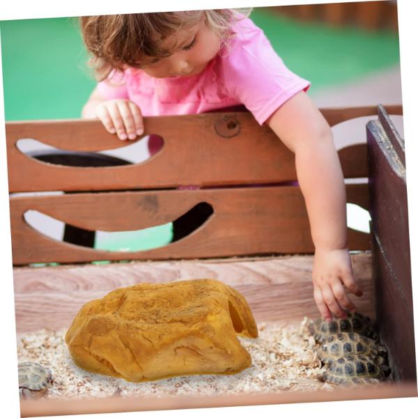 Reptile Snake Hideout Resin Cave Basking Platform